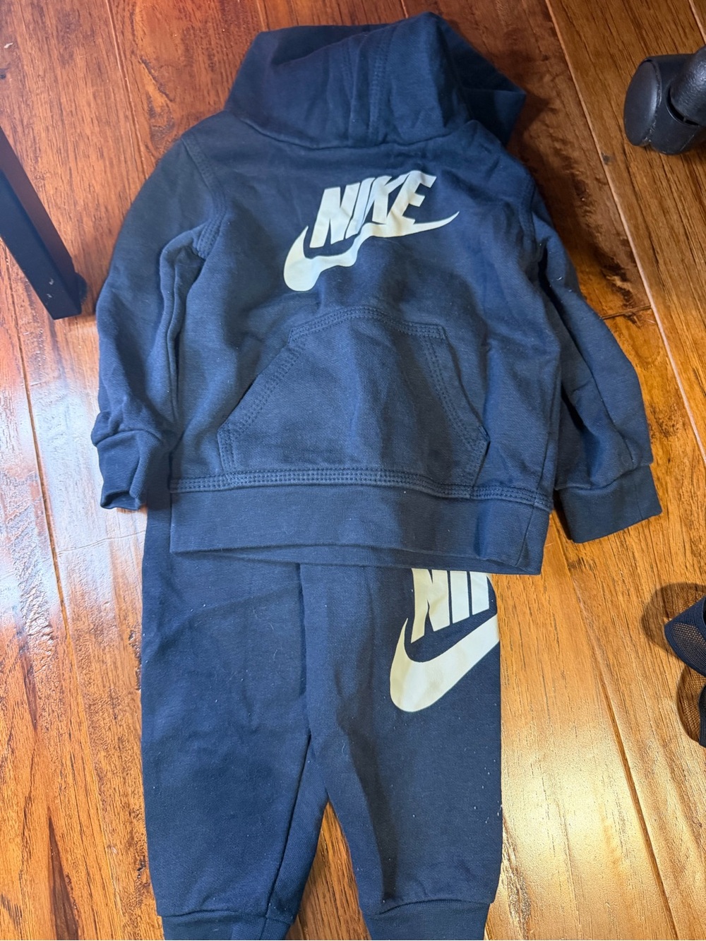 Nike Kids Navy Pullover Hoodie and Joggers Set